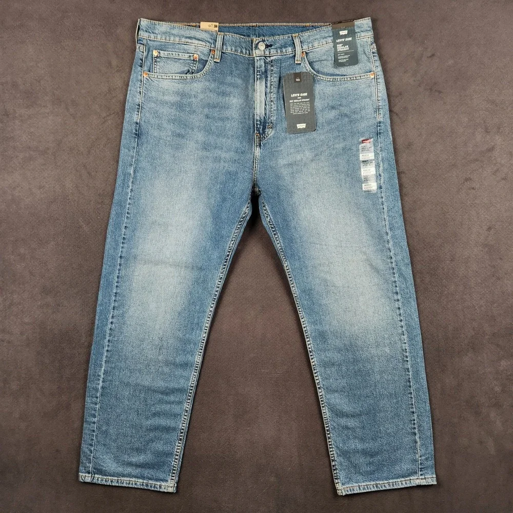 Levis 505 Jeans Mens 40x30 Blue Regular Straight Leg‎ Stretch Denim NEW